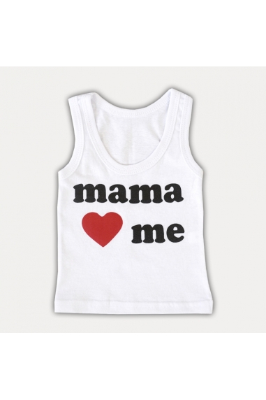 Майка для малят білий бавовна - 1