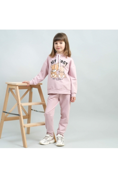 Костюм для дівчинки рожевий двонитка