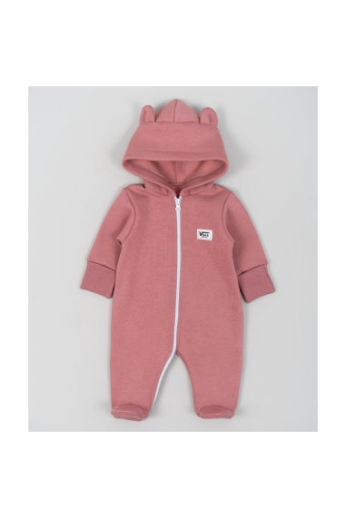 Комбінезон для малят рожевий тринитка на флісі