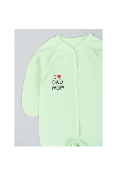 Сліп для новонарождених салатовий начіс(футер) - 1