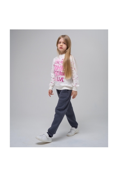 Світшот для дівчинки рожевий двонитка