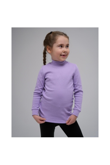 Гольф для дівчинки бузковий стретч