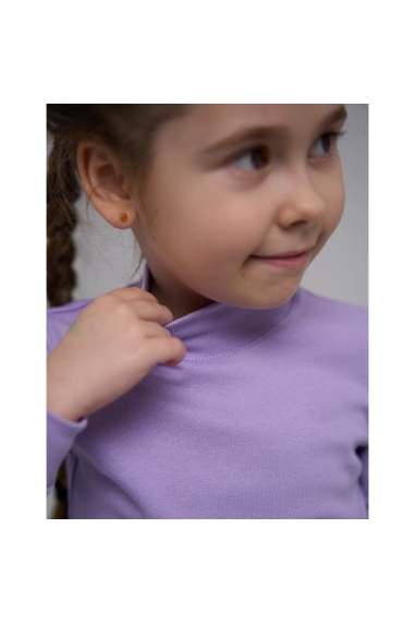 Гольф для дівчинки бузковий стретч - 1