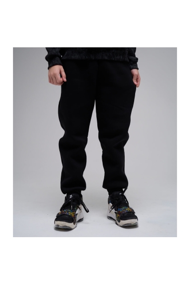 Теплі штани для хлопчика чорний велсофт