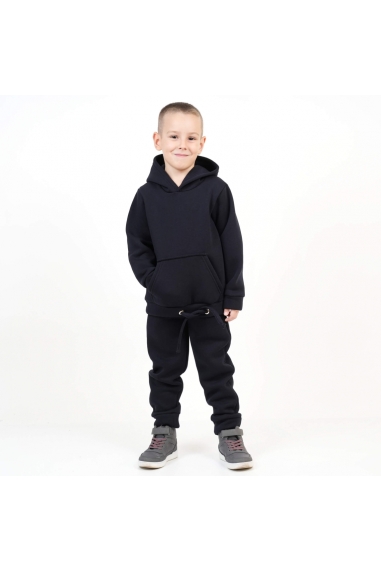 Теплий костюм для хлопчика блакитний тринитка на флісі