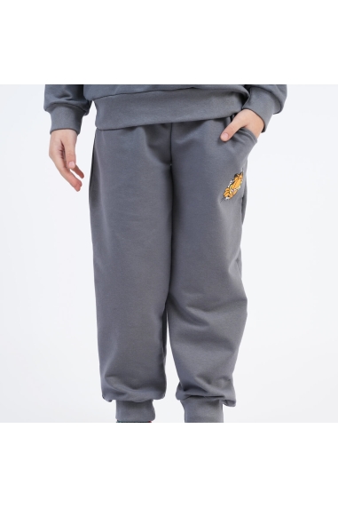 Джогери для хлопчика Гарфілд графіт двонитка