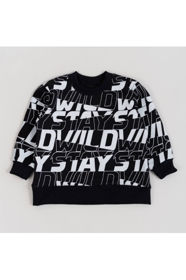 Світшот для хлопчика чорний двонитка