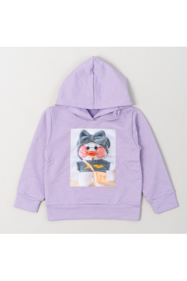 Худі для дівчинки Лалафанфан бузковий двонитка