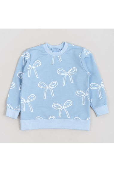 Світшот для дівчинки блакитний двонитка