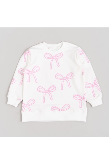 Світшот для дівчинки молочний двонитка