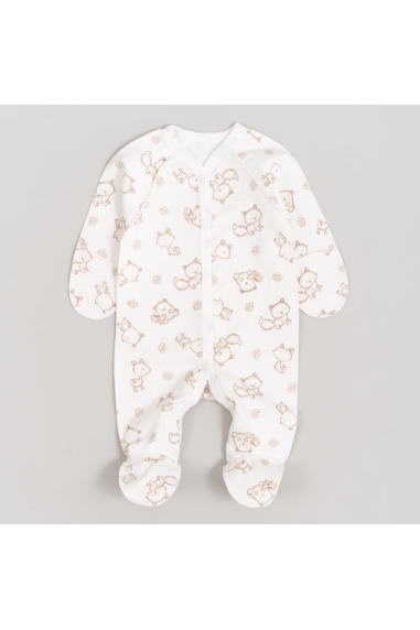 Сліп для новонароджених Звірятка молочний начіс (футер)