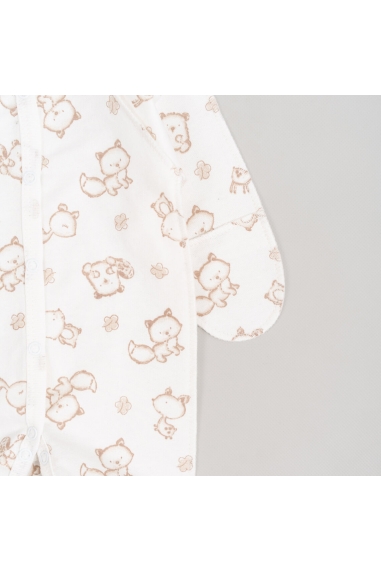 Сліп для новонароджених Звірятка молочний начіс (футер) - 2