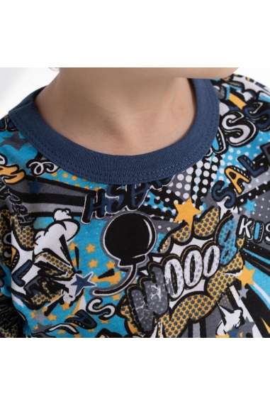 Піжама для хлопчика бірюзовий кулір - 3