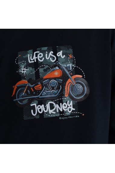 Костюм для хлопчика темно-синій двонитка - 2