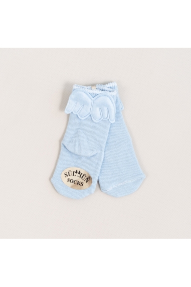 Шкарпетки для новонароджених блакитний бавовна
