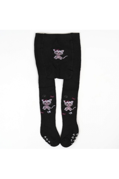 Колготи махрові з антиковзанням під підгузок для малюків чорні махра