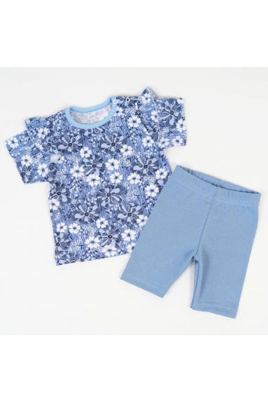 Костюм для дівчинки блакитний кулір - 1