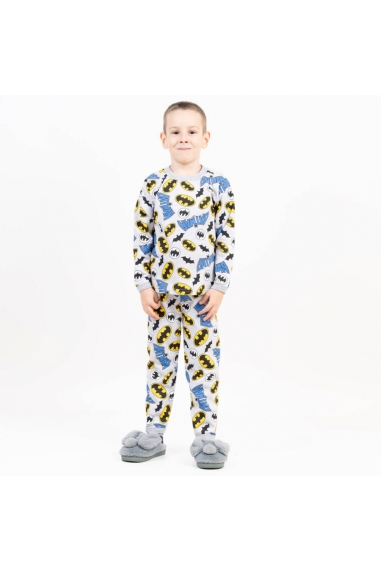 Піжама для хлопчика Бетмен сірий начіс (футер)