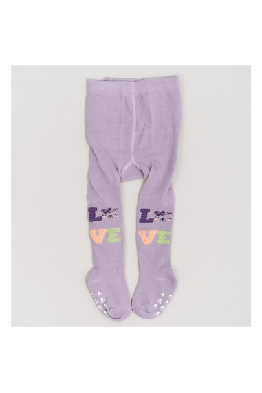 Колготки під памперс для дівчинки бузковий бавовна