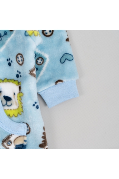 Комбінезон для малят Леви блакитний велсофт - 3