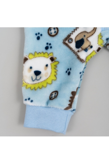 Комбінезон для малят Леви блакитний велсофт - 4