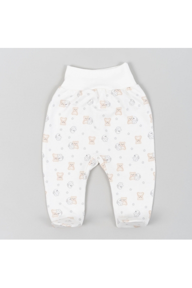 Повзунки  для малят молочний Зайки начіс (футер)