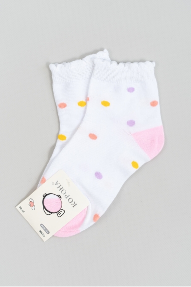 Шкарпетки для дівчинки білий бавовна