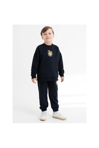 Костюм для хлопчика темно-синій двонитка