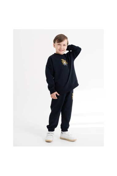 Костюм для хлопчика темно-синій двонитка - 8