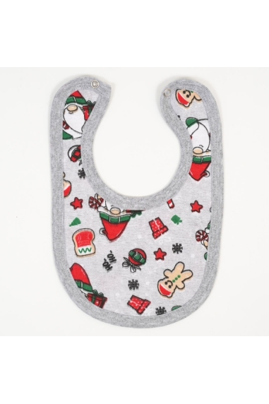 Слинявчик дитячий Гноми сірий начіс (футер)