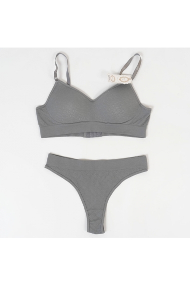 Комплект білизни для жінок графіт еластан