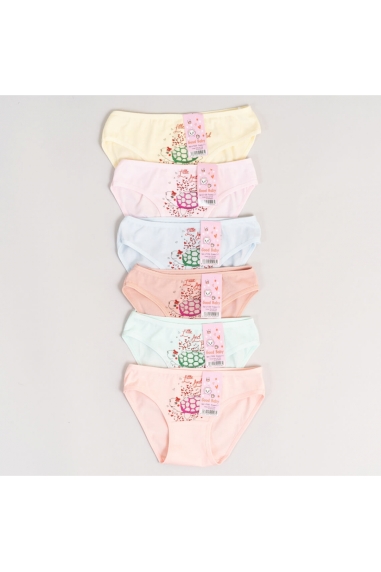 Трусики для дівчинки теракотовий стретч-кулір - 1