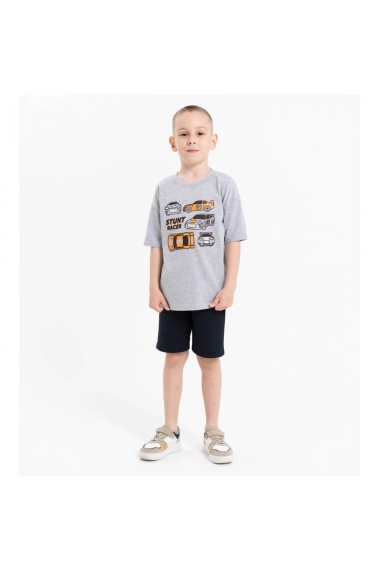 Комплект для хлопчика сірий кулір-двонитка