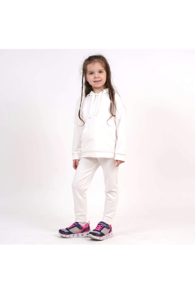 Костюм для дівчинки молочний двонитка