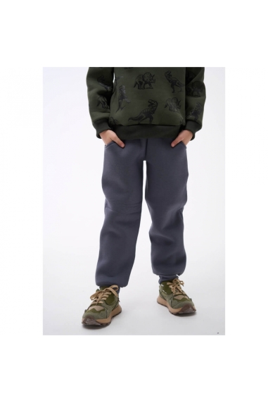 Теплі штанці для хлопчика графіт тринитка на флісі - 1