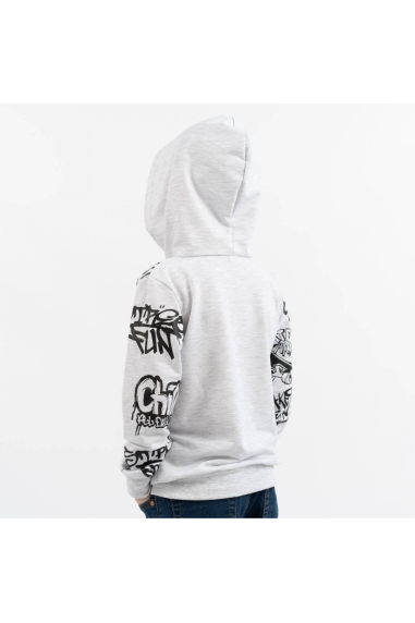 Худі для хлопчика сірий двонитка - 1