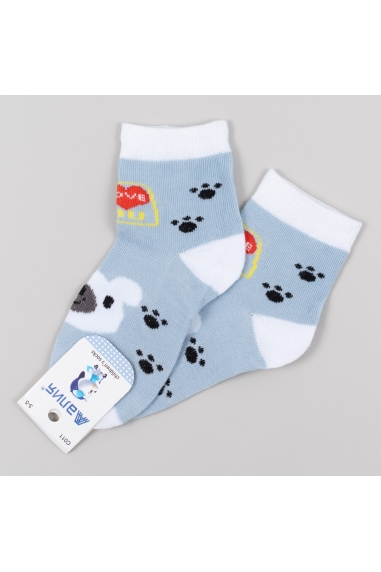 Шкарпетки для хлопчика блакитний бавовна