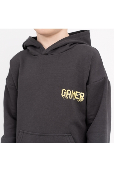 Костюм  для хлопчика графіт двонитка - 3