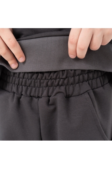 Костюм  для хлопчика графіт двонитка - 4