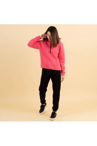 Костюм жіночий теплий фуксія тринитка на флісі