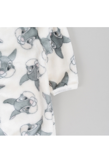 Пухнастий чоловічок для малят Зайченята білий велсофт - 2