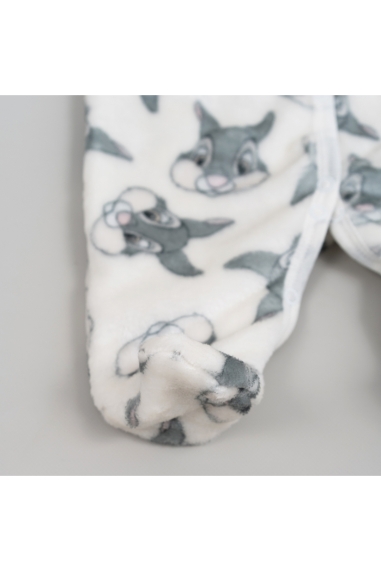 Пухнастий чоловічок для малят Зайченята білий велсофт - 3