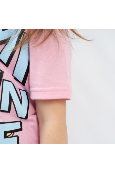 Футболка для дівчинки рожевий кулір - 2