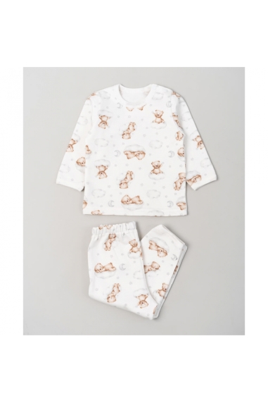 Піжама для малят Ведмедик молочний начіс(футер)