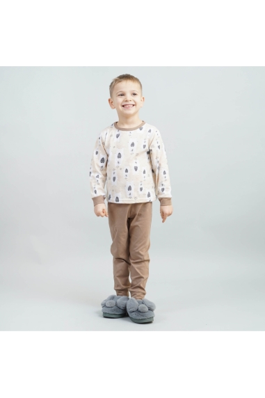Піжама для хлопчиків бежевий кулір