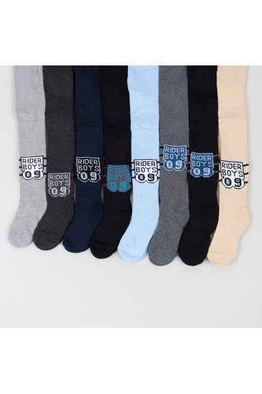 Колготки для хлопчика блакитний махра - 1