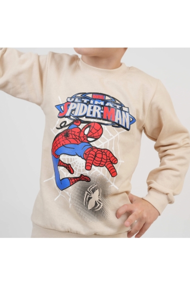 Джемпер для хлопчика бежевий начіс (футер) - 1