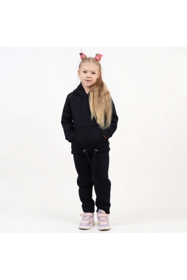 Теплий костюм для хлопчика графіт тринитка на флісі