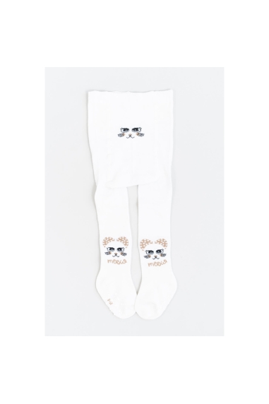 Колготки під памперс з антиковзянням білий бамбук