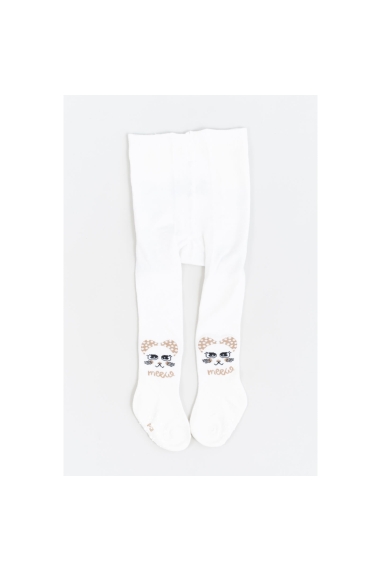 Колготки під памперс з антиковзянням білий бамбук - 1